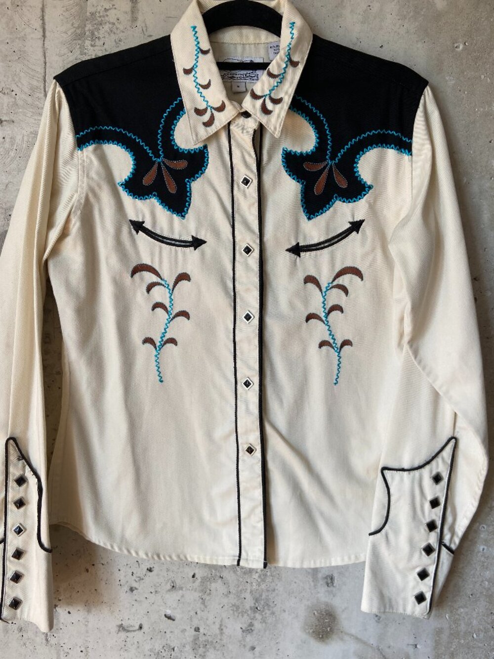 Vintage Panhandle Slim by Westmoor Cowgirl Embroidered Western Shirt